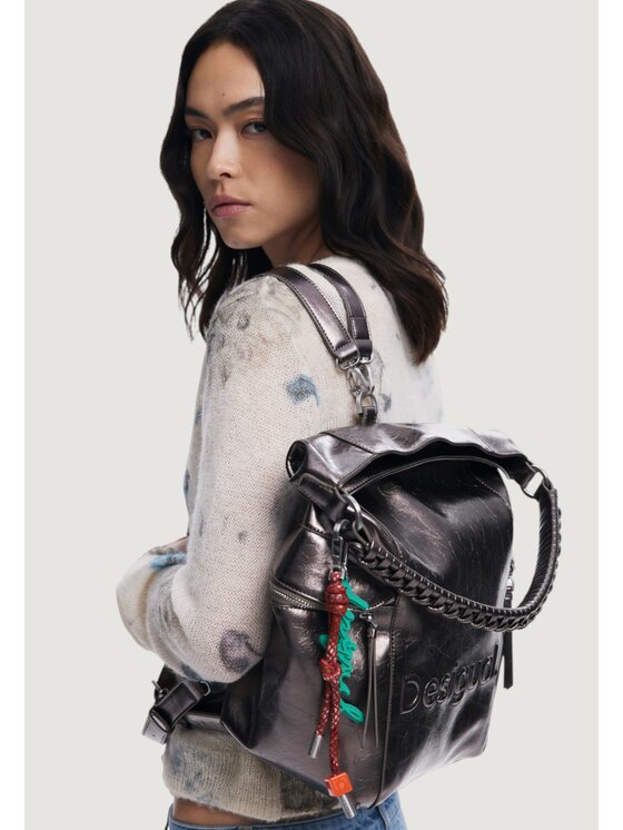 Desigual Desigual Zaino BACK_HALF LOGO A Marrone