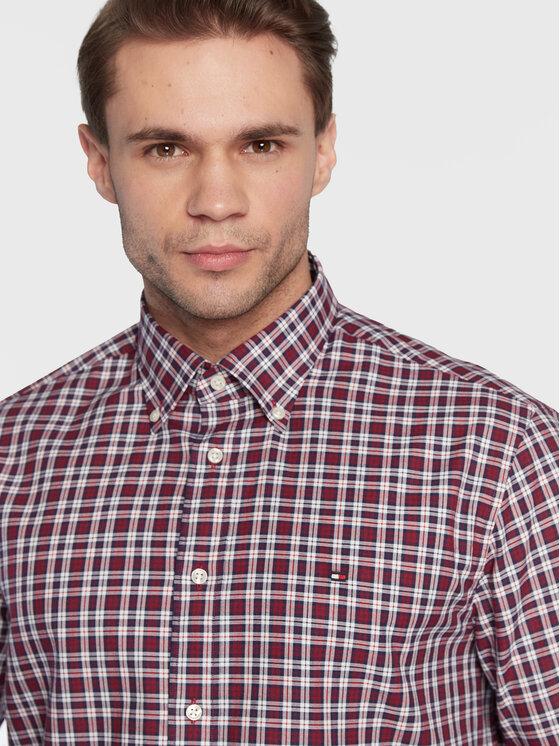 Camicia MW0MW29149 Bordeaux Regular Fit