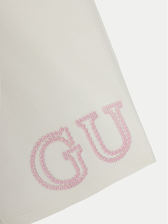 Guess Guess Spodnji del trenirke K5RQ11 KA6R4 Écru Regular Fit