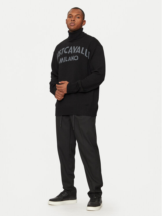 Just Cavalli Just Cavalli Pullover 77OAFM38 Schwarz Regular Fit