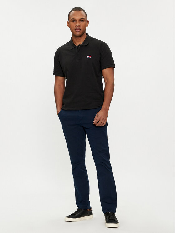 Tommy Jeans Tommy Jeans Chino hlače Austin DM0DM19166 Mornarsko modra Slim Fit