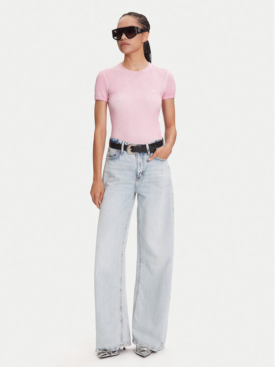 Miss Sixty Miss Sixty Póló 6S2SJ44500 Rózsaszín Slim Fit