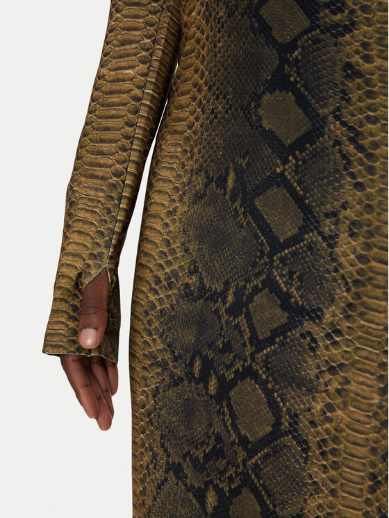 NORMA KAMALI NORMA KAMALI Kasdieninė suknelė KK4243PLC27302 Ruda Slim Fit