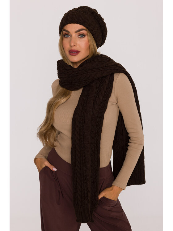 Made of Emotion Made of Emotion Szalik M898 Brązowy