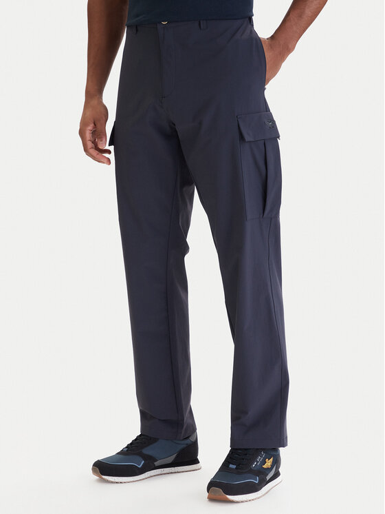Aeronautica Militare Aeronautica Militare Cargo kalhoty 261PA1709UCT04291 Tmavomodrá Comfort Fit