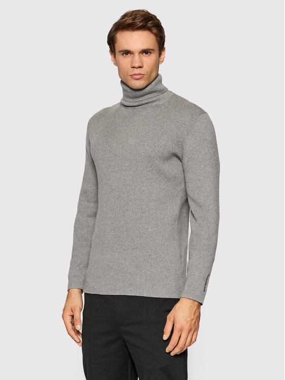 Calvin Klein Jeans Calvin Klein Jeans Golfas J30J318815 Pilka Slim Fit