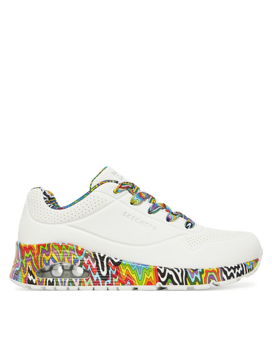 Skechers Skechers Сникърси Jen Stark: Uno - Mini Drip 177959/WMLT Бял