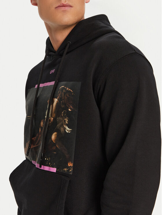 Off-White Off-White Felpa OMBB097S23FLE0031034 Nero Regular Fit