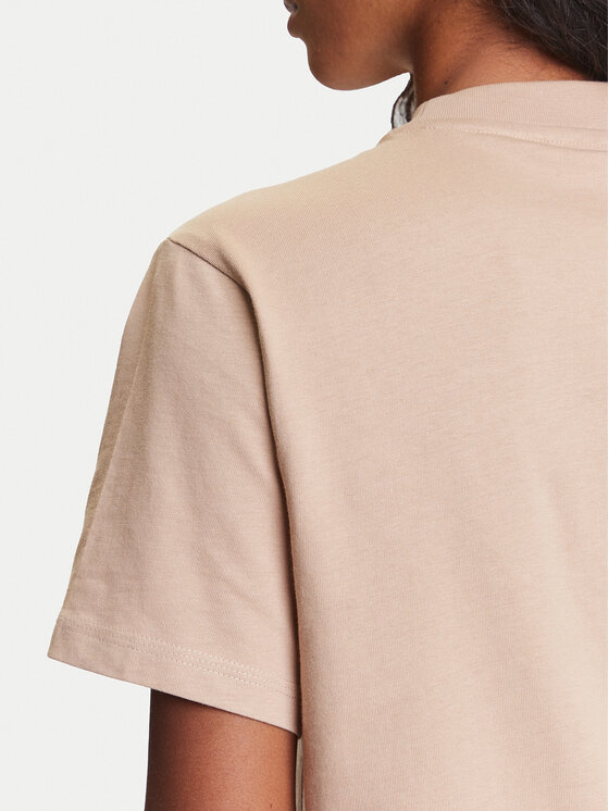 adidas adidas T-shirt Essentials 3-Stripes JX7616 Bež Regular Fit
