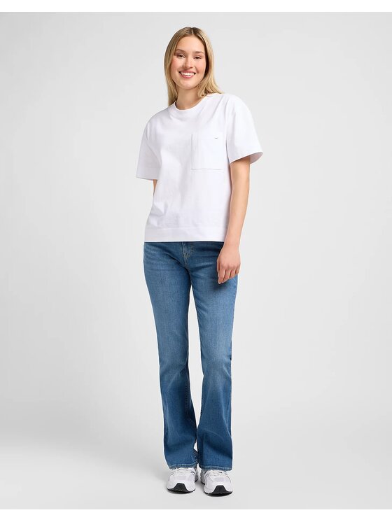 Lee Lee Jeansy Breese Boot Niebieski Bootcut Fit