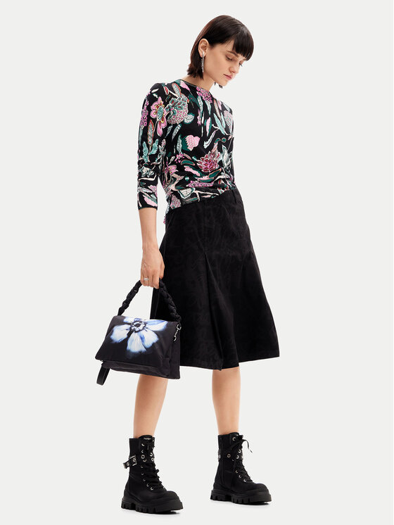 Desigual Desigual Pulover Manchester 24WWJF41 Negru Regular Fit