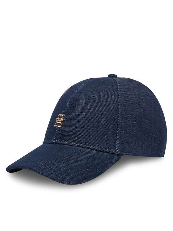 Tommy Hilfiger Tommy Hilfiger Kšiltovka Elevated Chic Denim AW0AW17137 Tmavomodrá
