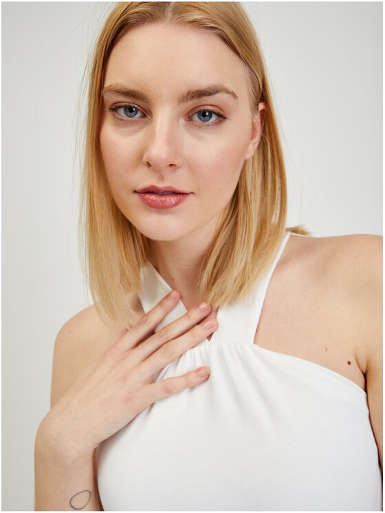 Orsay Orsay Top 103154-001000__XL Biały Regular Fit