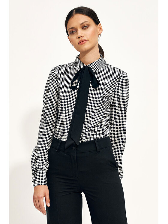 NIFE NIFE Halenka B183 Černá Feminine Fit