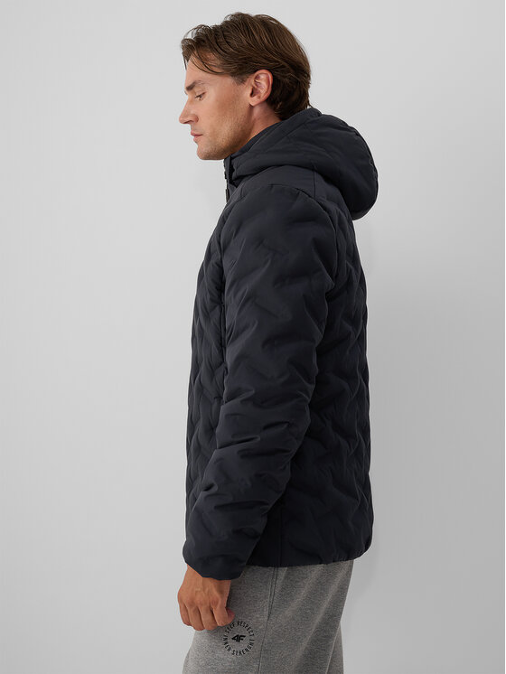 4F 4F Kurtka puchowa URBAN COMMUTER Czarny Regular Fit