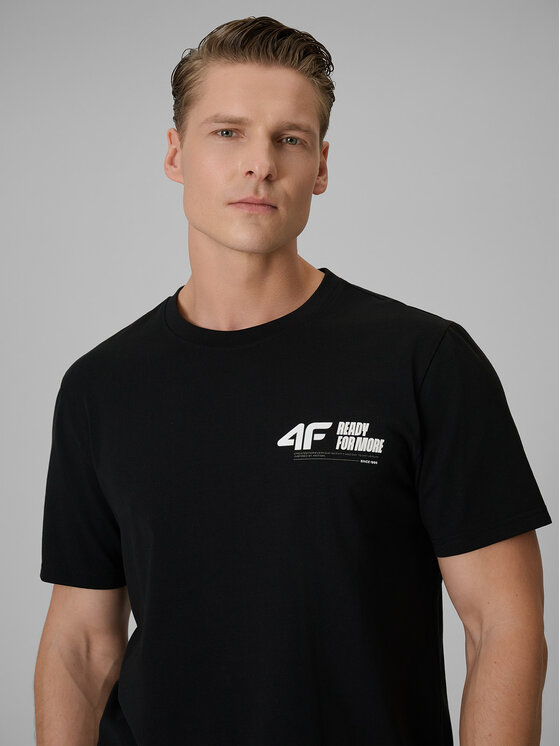 4F 4F T-Shirt COMMERCIAL 12 Czarny Regular Fit