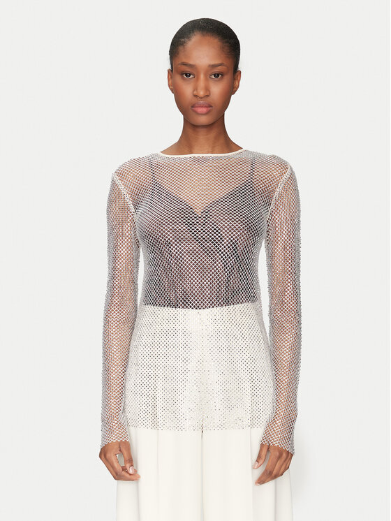 Marella Marella Blusa Rino 2513941011 Bianco Slim Fit