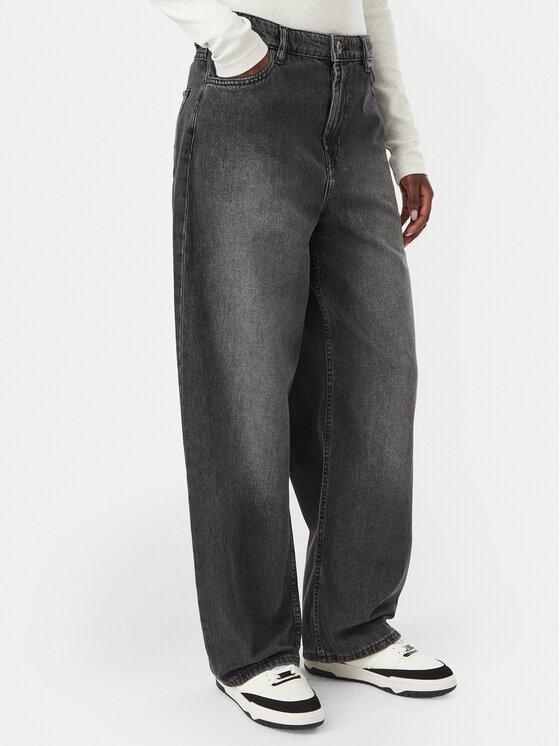 Billabong Billabong Džinsi Holly Baggy Mid EBJDP03011 Melns Wide Leg
