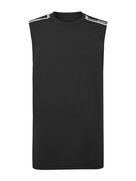 Plein Sport Plein Sport Tank top 10213 Czarny Regular Fit