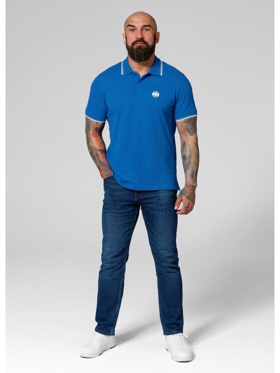 PITBULL PITBULL T-Shirt Koszulka Niebieski Regular Fit