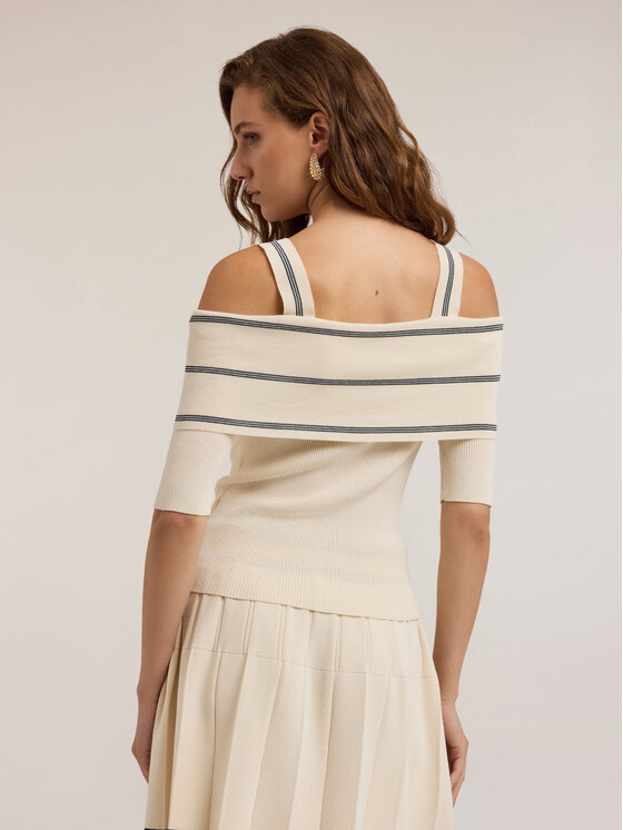 Motivi Motivi Maglione M285W003365N0S1 Crema Slim Fit