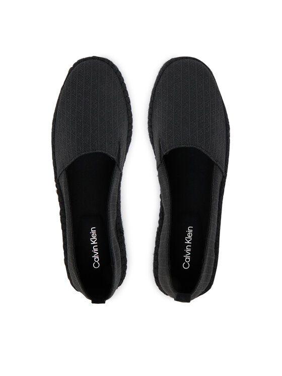 Calvin Klein Calvin Klein Espadryle Espadrille Aop Cv HM0HM02231 Czarny