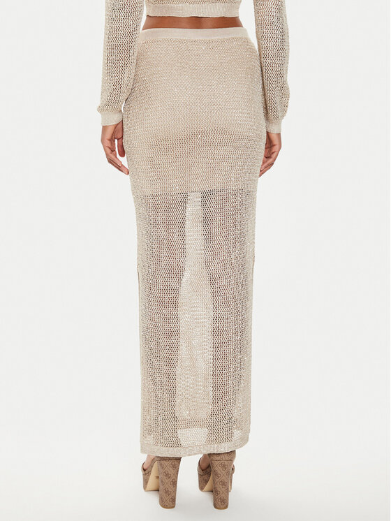 Guess Guess Макси пола Morgen W4YD1L Z37G0 Сив Regular Fit