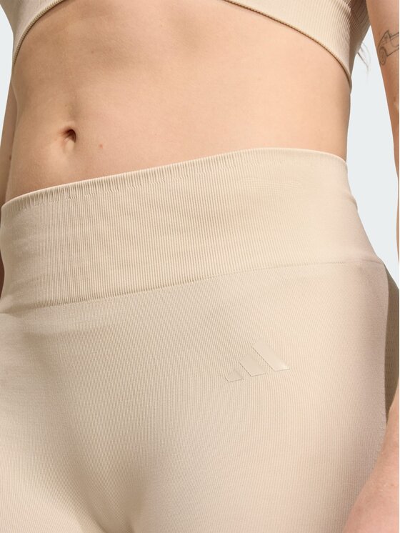 adidas adidas Legginsy 151341 Beżowy Fitted Fit