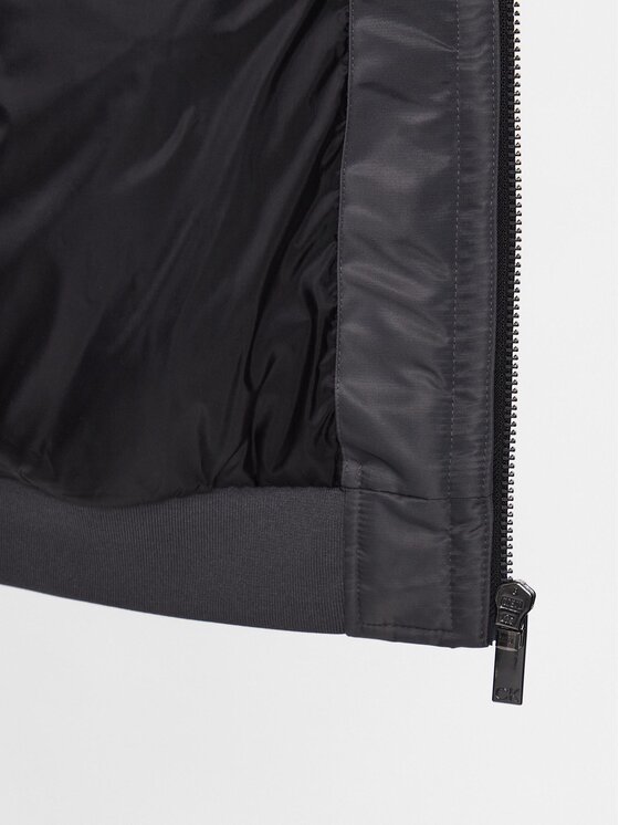 Calvin Klein Calvin Klein Kurtka bomber Hero K10K109907 Szary Regular Fit