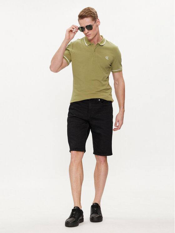 Calvin Klein Jeans Calvin Klein Jeans Farmer rövidnadrág J30J324872 Fekete Slim Fit