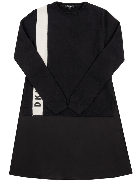 DKNY DKNY Ежедневна рокля D32727 Черен Regular Fit