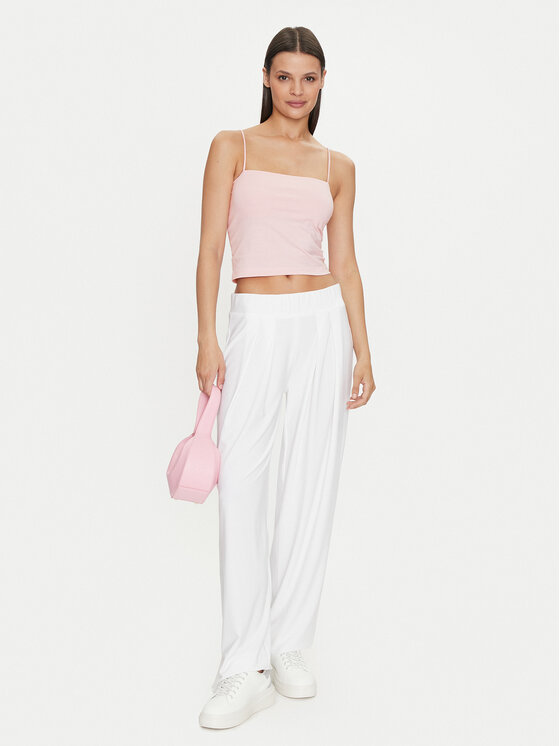 Gina Tricot Gina Tricot Felső 80827 Rózsaszín Slim Fit