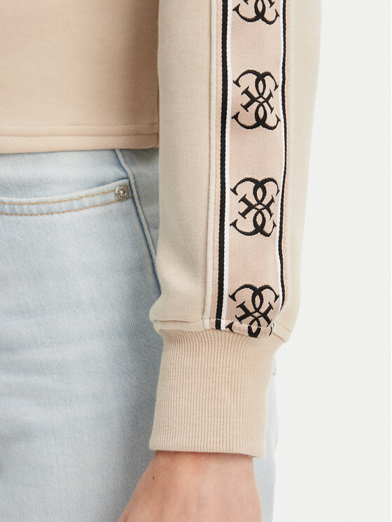 Guess Guess Μπλούζα V3BQ16 KB3P2 Μπεζ Regular Fit