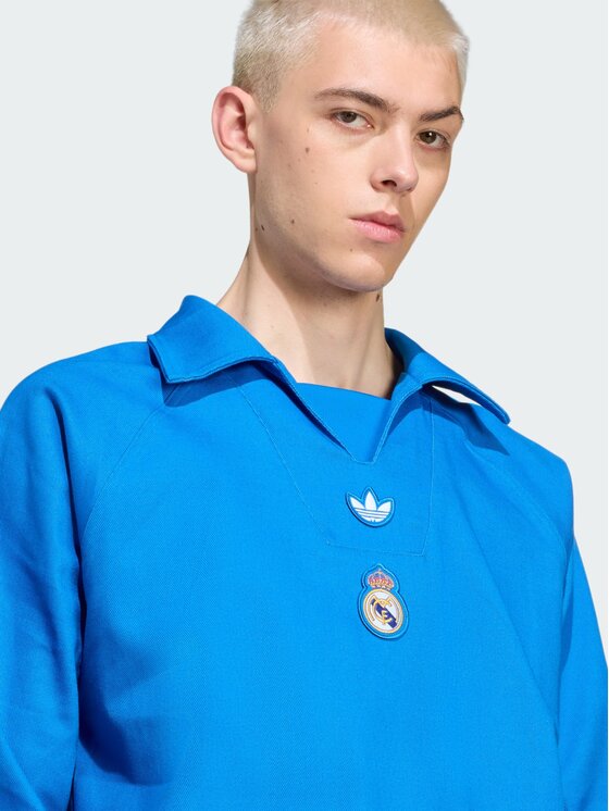 adidas adidas Bluza techniczna 157881 Niebieski jasny Loose Fit