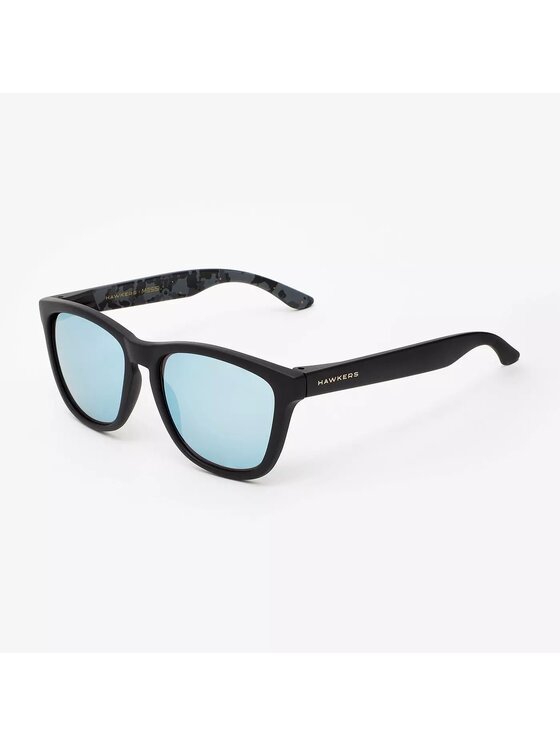 Hawkers Hawkers Okulary przeciwsłoneczne CARBON BLACK BLUE CHROME ONE Czarny