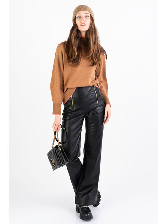 PINKO Pinko Rolák Polipo 101928 A16Z Hnědá Relaxed Fit