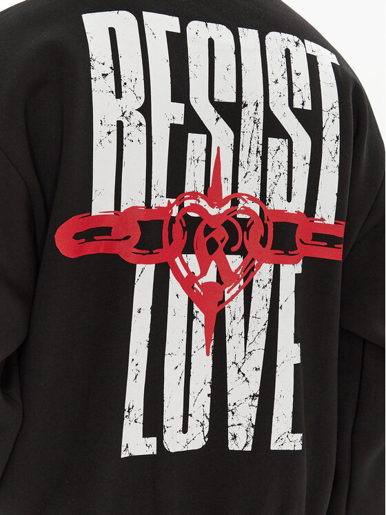 Karl Kani Karl Kani Bluza Resist Love 60200036 Czarny Regular Fit