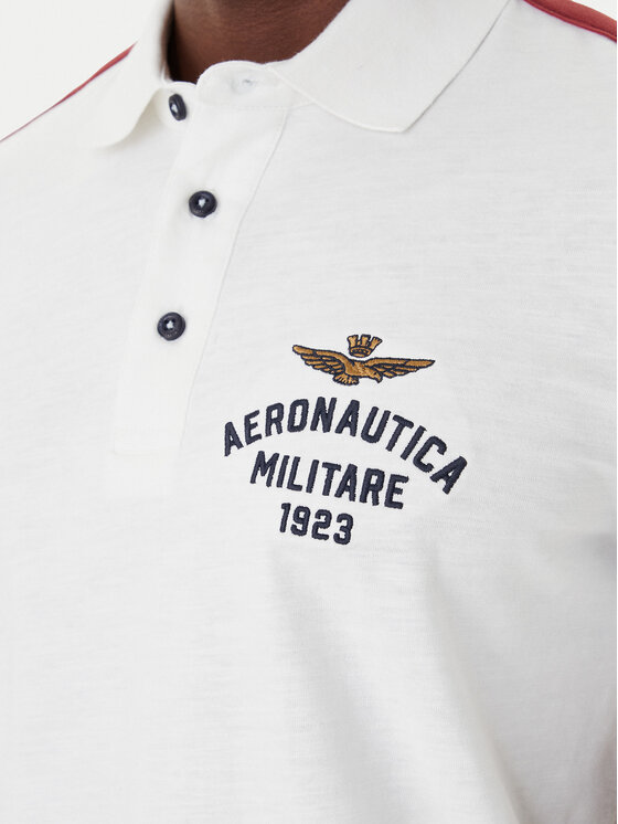 Aeronautica Militare Aeronautica Militare Tricou polo 261PO1926UJ00723 Alb Regular Fit