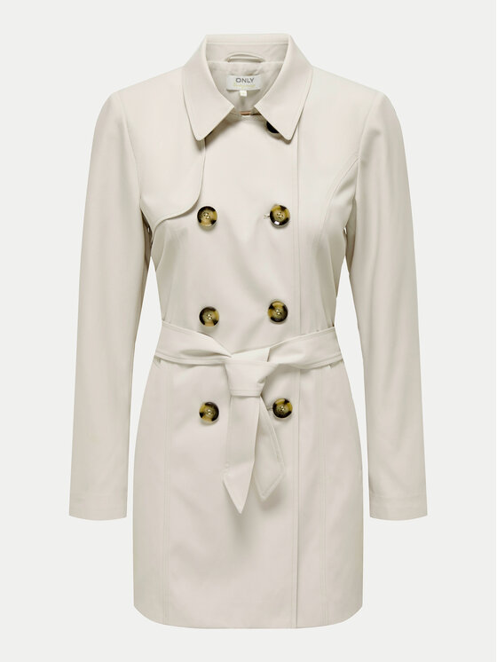ONLY ONLY Тренч Valerie 15191821 Бежевий Regular Fit