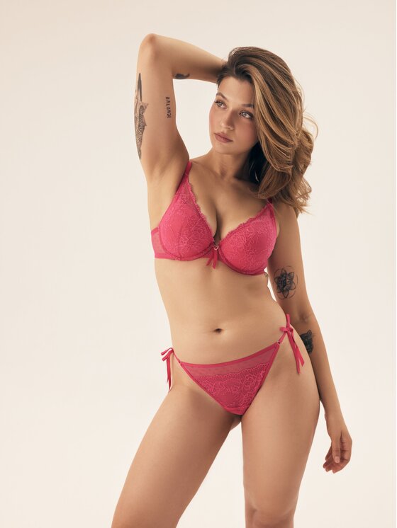 Esotiq Esotiq Biustonosz push-up 42504 Różowy