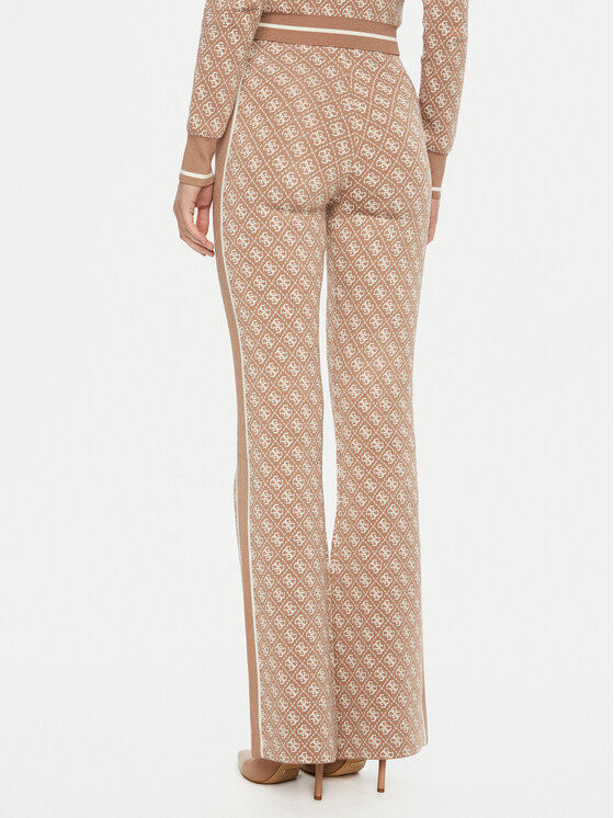 Guess Guess Штани з тканини W3YB38 Z37K0 Бежевий Regular Fit