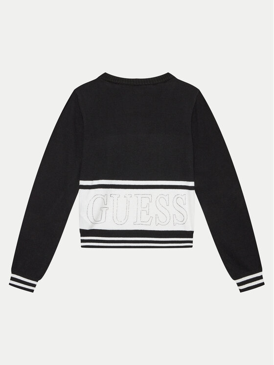Guess Guess Pulover J4YR01 Z3GW0 Negru Regular Fit