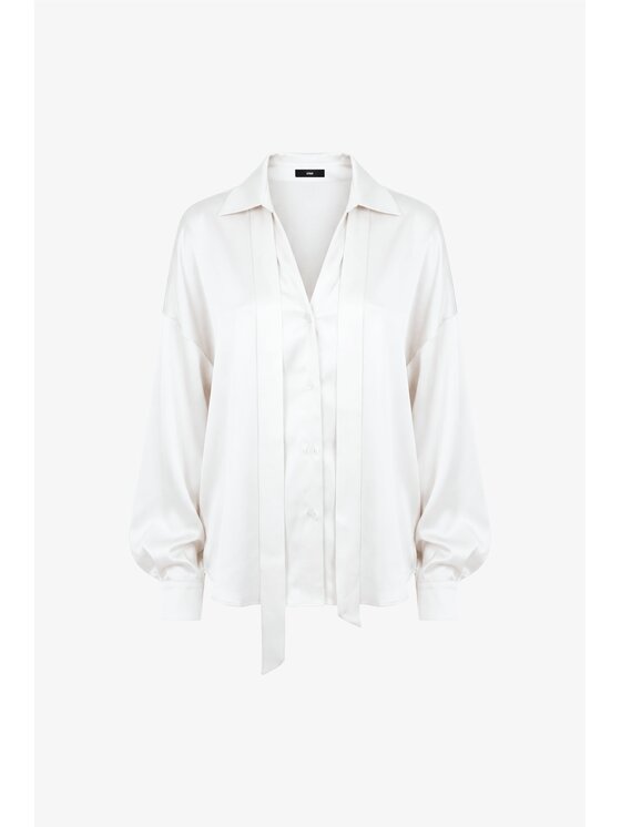 LE POSSÉ LE POSSÉ Koszula KLS Kremowy Loose Fit