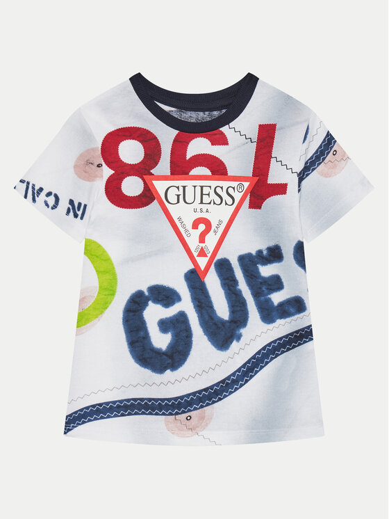 Guess T-shirt N5RI14 K8HM4 Šarena Regular Fit