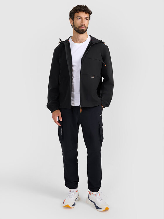 4F 4F Kurtka przejściowa MISSION READY Czarny Regular Fit