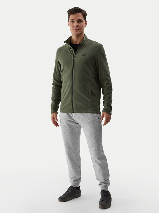 4F 4F Fleecejacke 4FWSS24TFLEM175 Grün Regular Fit