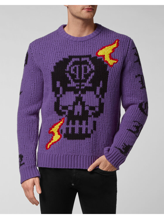PHILIPP PLEIN PHILIPP PLEIN Longsleeve 1575 Viola Regular Fit