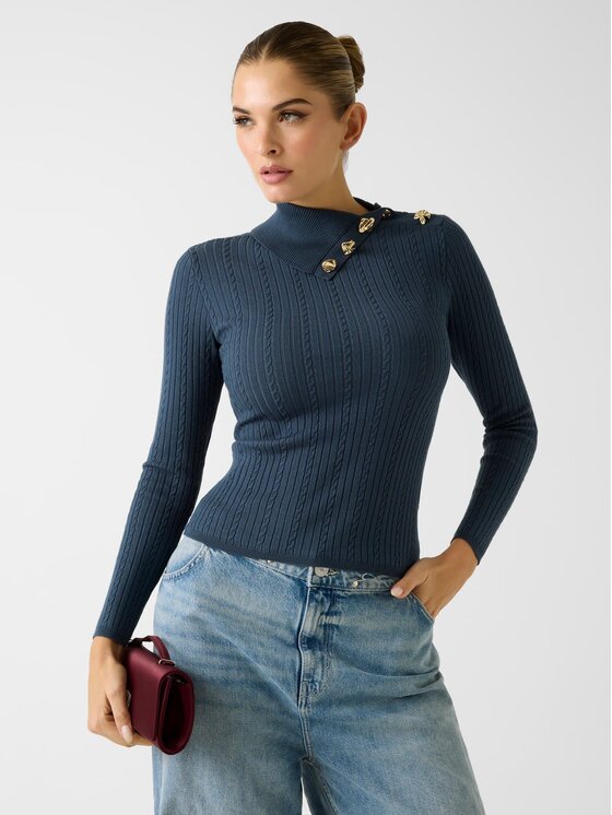 Guess Guess Maglione W6RR07 Z2YK2 Blu Regular Fit