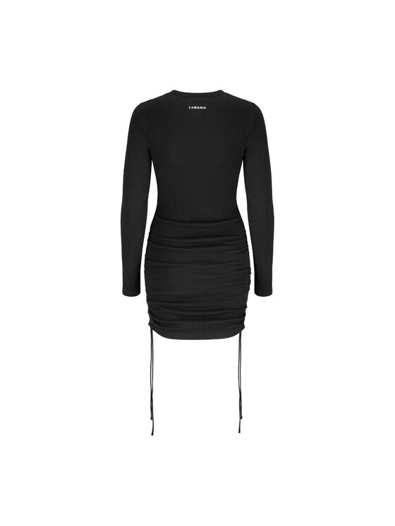 La Mania La Mania Každodenné šaty FAITH 3 Čierna Classic Fit