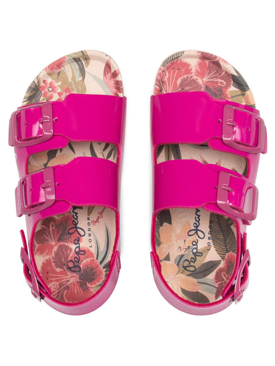 Pepe Jeans Pepe Jeans Sandały Bio Basic Buckles PGS90171 Różowy